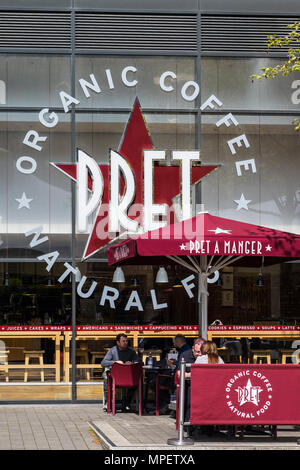 Pret a Manger food Wembley Park, Borough di Brent a Londra, Inghilterra, Regno Unito Foto Stock