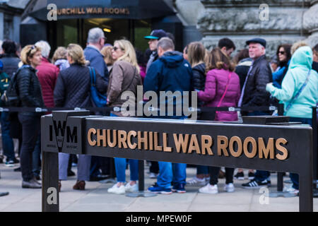 Churchill War Rooms, Whitehall, London, England, Regno Unito Foto Stock