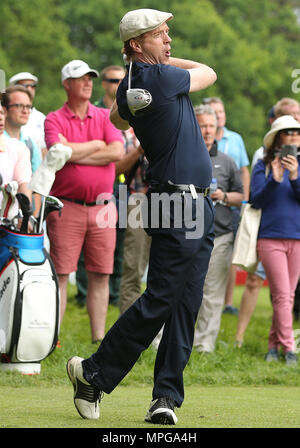 Wentworth, UK. 23 maggio 2018. Damian Lewis durante il Pro Am davanti alla BMW PGA Championship di Wentworth Golf Club il 23 maggio 2018 nel Surrey, Inghilterra Credito: Paolo Terry foto/Alamy Live News Foto Stock