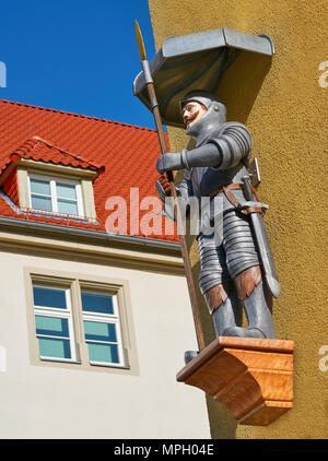 Riese e gigante riesenhaus house figura in Nordhausen Harz di Germania Foto Stock