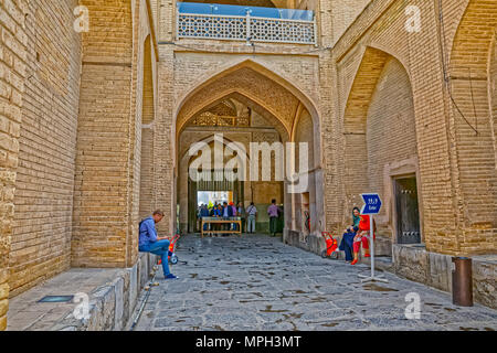 Ali Qapu Palace cortile interno Foto Stock