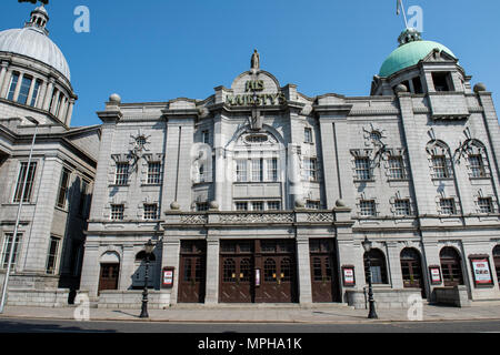 Regno Unito, Scozia, Aberdeen, storica Vecchia Aberdeen. Sua Maestà il teatro, la più grande nel nord-est della Scozia, posti a sedere più di 1.400. Foto Stock