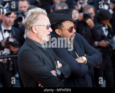 Il cantante Sting e Shaggy alla cerimonia di consegna del premio e l'uomo che ha ucciso Don Chisciotte presso l'uomo che ha ucciso Don Chisciotte lo screening di gala presso la settantunesima Cann Foto Stock