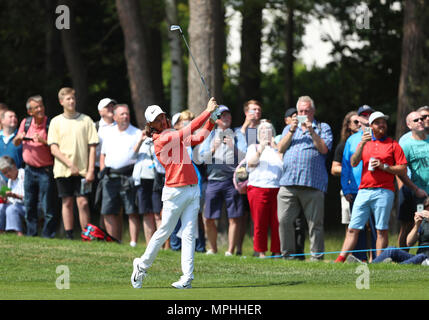 L'Inghilterra del Tommy Fleetwood durante la Pro-Am per il 2018 BMW PGA Championship di Wentworth Golf Club, Surrey. Foto Stock