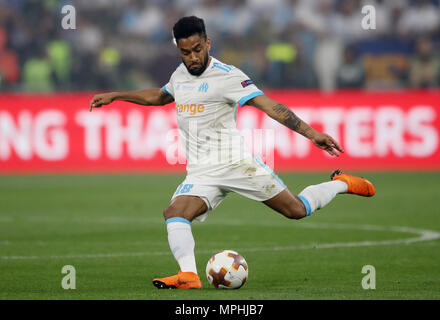 Marsiglia di Giordania Amavi durante la UEFA Europa League a Parc Olympique Lyonnais, Lione. Foto Stock