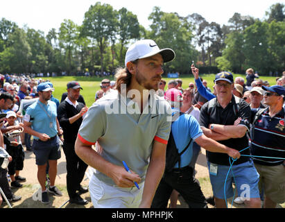 L'Inghilterra del Tommy Fleetwood durante la Pro-Am per il 2018 BMW PGA Championship di Wentworth Golf Club, Surrey. Foto Stock