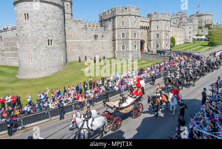 Il principe Harry me Meghan Markle Royal Wedding Foto Stock