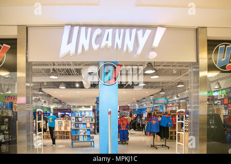 Philadelphia, Pennsylvania, 21 Maggio 2018: Uncanny! Negozio di fronte Foto Stock