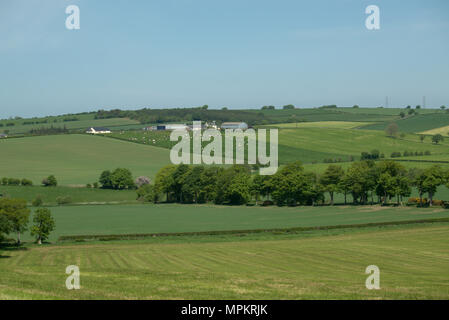 Guardando ad est dal villaggio di Tarbolton, Ayrshire, in Scozia Foto Stock