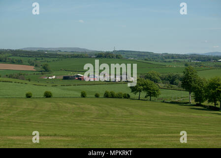 Guardando ad est dal villaggio di Tarbolton, Ayrshire, in Scozia Foto Stock