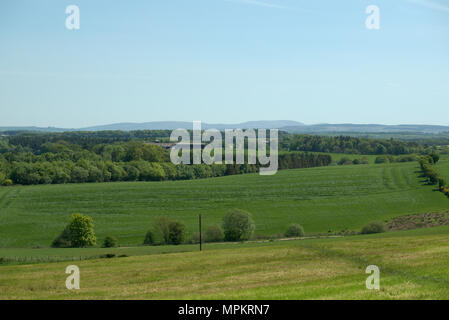 Guardando ad est dal villaggio di Tarbolton, Ayrshire, in Scozia Foto Stock