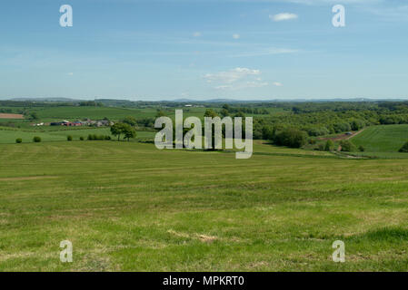 Guardando ad est dal villaggio di Tarbolton, Ayrshire, in Scozia Foto Stock