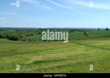 Guardando ad est dal villaggio di Tarbolton, Ayrshire, in Scozia Foto Stock