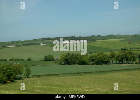 Guardando ad est dal villaggio di Tarbolton, Ayrshire, in Scozia Foto Stock