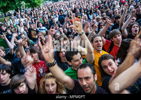 Quebec City Canada,Canada,Nord America,America,America,America,Grande Allee,le Pigeonner Park,Summer Festival,festival,celebrazione,fiera,Forgotten Tales power hea Foto Stock