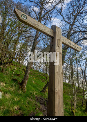 La West Highland Way si allunga 96 miglia (154 Km) da Milngavie a Fort William, tenuto in una ampia varietà di paesaggi. Il percorso è molto popolare e ben s Foto Stock