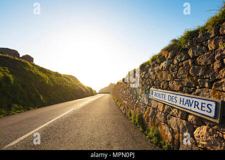 Regno Unito, Isole del Canale, Jersey, Les Havres, St. Ouen's Bay Foto Stock