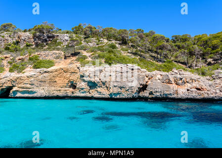Calo des Moro - bella baia di Mallorca, Spagna Foto Stock