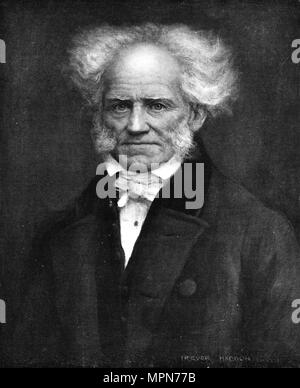 'Schopenhauer, il filosofo tedesco', c1911, (1911). Artista: Arthur Trevor Haddon. Foto Stock