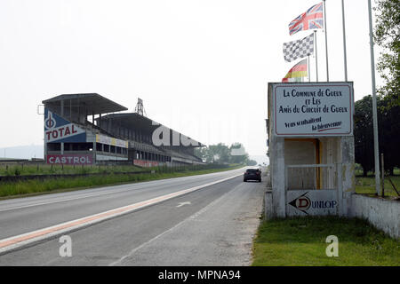 UEUX, Francia - 15 Maggio 2018: storico circuito Reims-Gueux vicino a Reims. Foto Stock