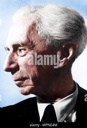 Bertrand Arthur William Russell (1872-1970), British filosofo e matematico. Artista: sconosciuto. Foto Stock