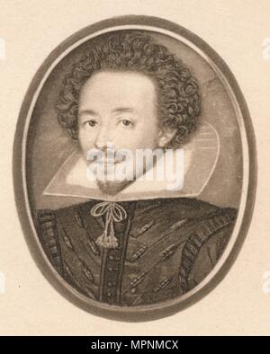 "Signore Herbert di Cherbury', c17th secolo (1904). Artista: Isaac Oliver I. Foto Stock