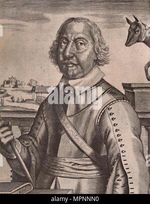 Oliver Cromwell, inglese soldato parlamentare e politico, c17th secolo (1894). Artista: sconosciuto. Foto Stock