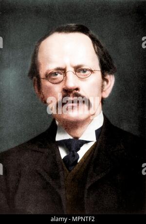 JJ Thomson, British fisico, C1896-c1915. Artista: sconosciuto. Foto Stock