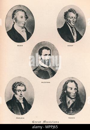 " Grandi musicisti - Piastra XV.", 1895. Artista: sconosciuto. Foto Stock