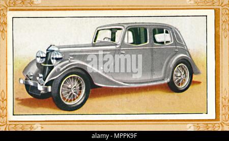 "Riley 1 ½ litro di Falcon Saloon', C1936. Artista: sconosciuto. Foto Stock