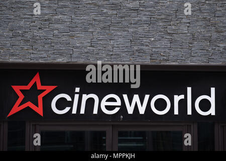 Cinema Cineworld segno logo. Foto Stock