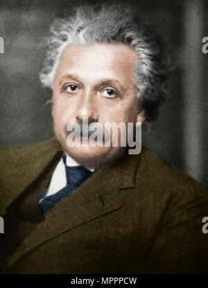 Albert Einstein, tedesco-svizzero-American matematico e fisico. Artista: sconosciuto. Foto Stock