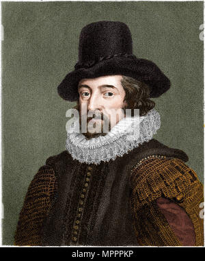 Francis Bacon, Visconte St Albans, filosofo inglese, scienziato e statista, nei primi anni del XX secolo. Artista: sconosciuto. Foto Stock