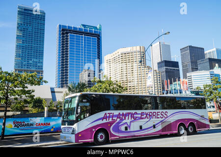 Toronto Canada, Bremner Boulevard, quartiere finanziario, grattacieli alti grattacieli edifici edifici uffici, skyline città paesaggio, Atlante Foto Stock