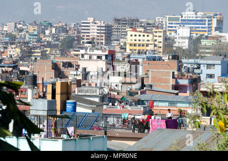 Vista sulla città, Kathmandu, Nepal Foto Stock
