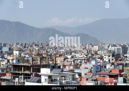 Vista sulla città, Kathmandu, Nepal Foto Stock