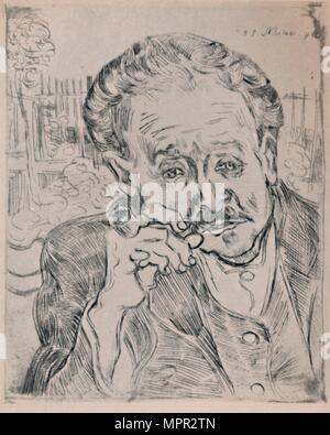 "Ritratto del dottor Gachet', c.1890, (1946). Artista: Vincent van Gogh. Foto Stock