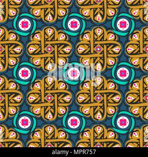 Il Marocco arabesque piastrella di pattern. Illustrazione Vettoriale