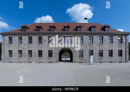 Edificio ex SS comandante dell'ufficio nel campo di concentramento Flossenbürg, oggi la somministrazione del memorial Foto Stock