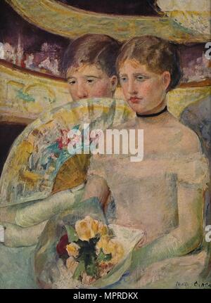 "Loge", 1882. Artista: Mary Cassatt. Foto Stock