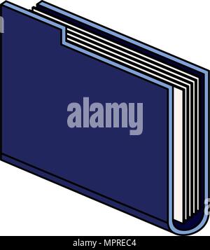 La cartella di file icona isometrica Illustrazione Vettoriale