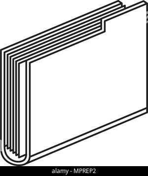 La cartella di file icona isometrica Illustrazione Vettoriale