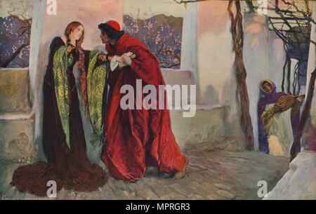 O Mistress Mine, dove sei in roaming?, 1899, (c1915). Artista: Edwin Austin Abbey. Foto Stock