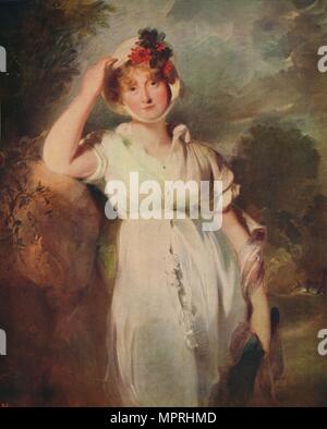 "Carolina di Brunswick (1768-1821), regina di George IV', 1798 (c1915). Artista: Thomas Lawrence. Foto Stock