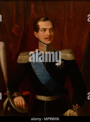 Ritratto del principe Alexander Nikolayevich (1818-1881). Foto Stock