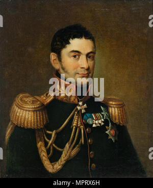 Ritratto del principe Pyotr Mikhaylovich Volkonsky (1776-1852). Foto Stock