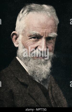 'George Bernard Shaw', C1925. Artista: sconosciuto. Foto Stock