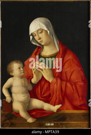 La Madonna e il Bambino, c. 1480-1485. Foto Stock