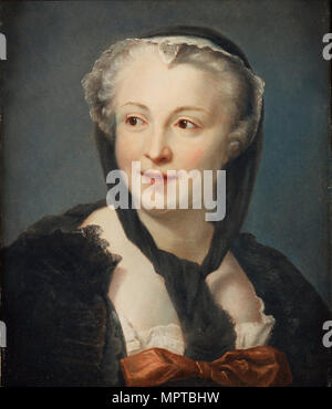 Ritratto del romanziere Françoise de Graffigny (1695-1758). Foto Stock