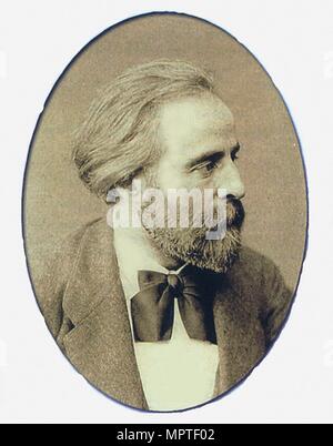 Ritratto del conduttore e il compositore Angelo Mariani (1821-1873), . Foto Stock